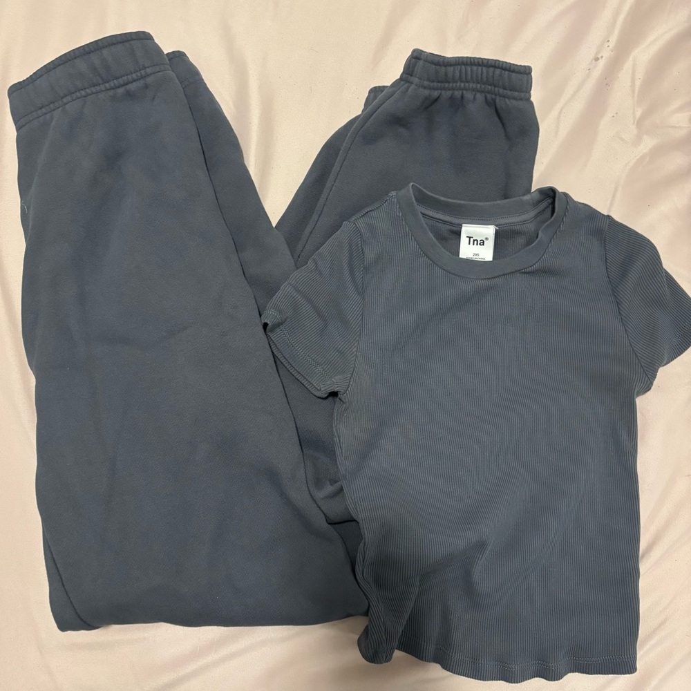 TNA Blue/Grey Lounge Set